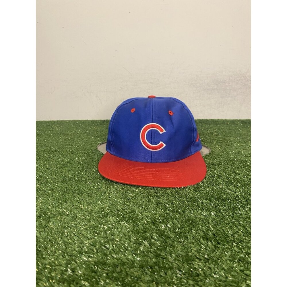 Vintage Chicago Cubs hat cap snap back blue red competitor baseball mlb mens
